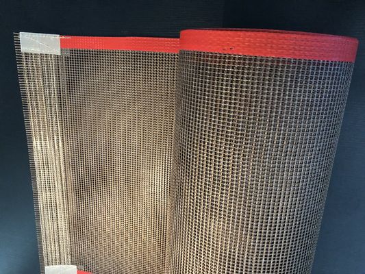 Ceinturer matériel de FDA Ptfe de maille de fibre de verre noire