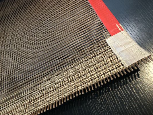 Bande de conveyeur résistante à hautes températures de 4*4mm Ptfe